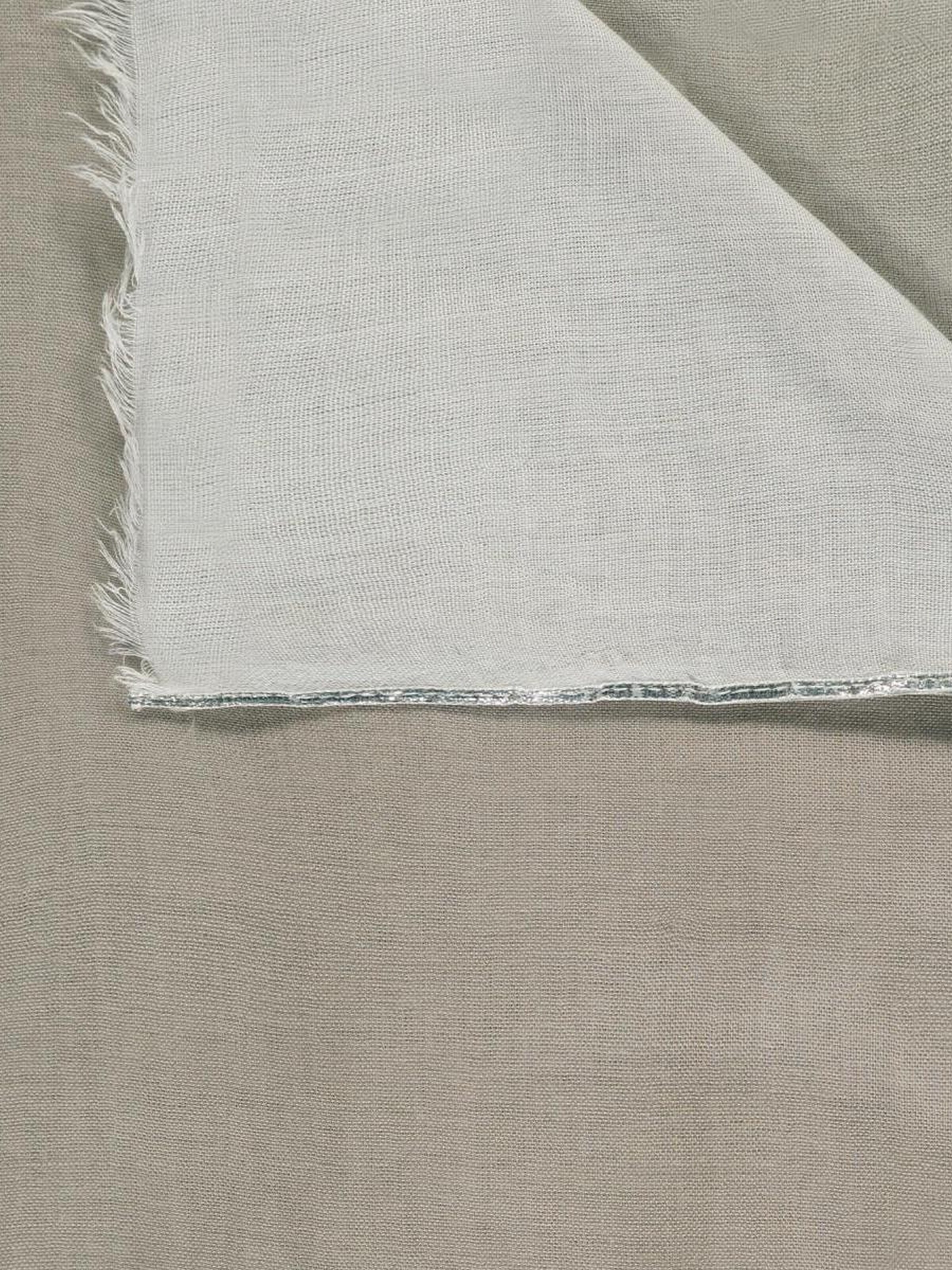 Passigatti Wrap 'Schal Degradé mit Silberrand' in Grey