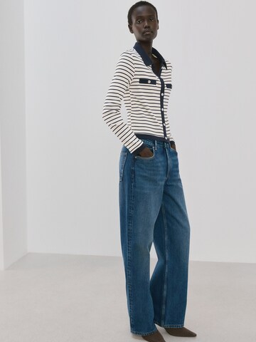 MANGO Knit cardigan 'PORTO' in Blue