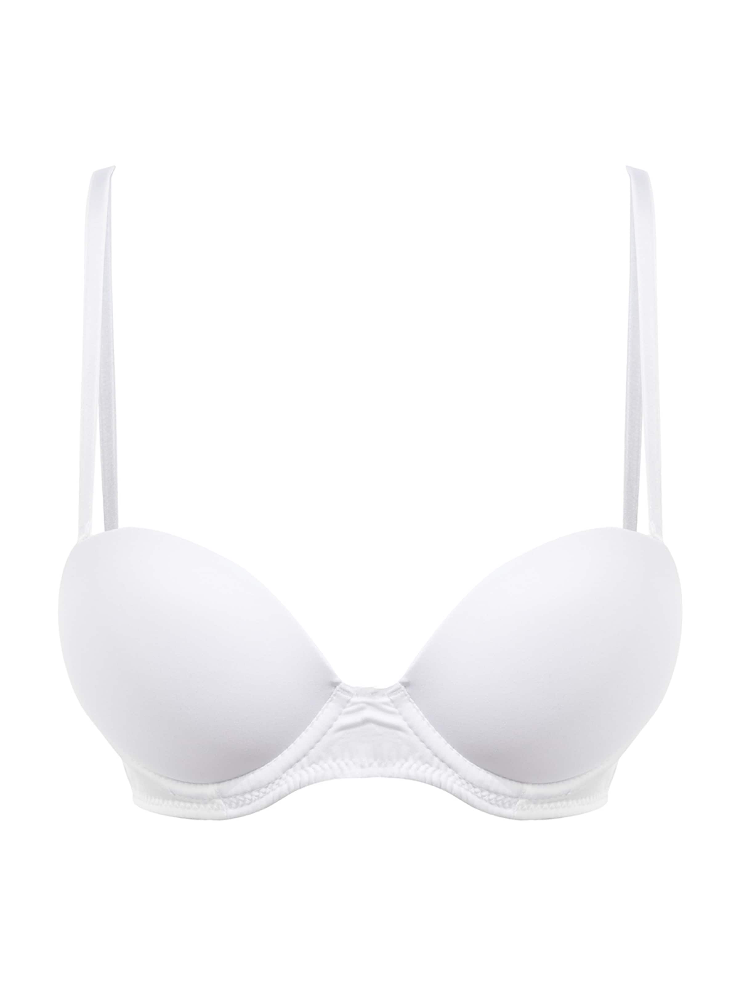 Trendyol Balkonetová Podprsenka – bílá: přední strana