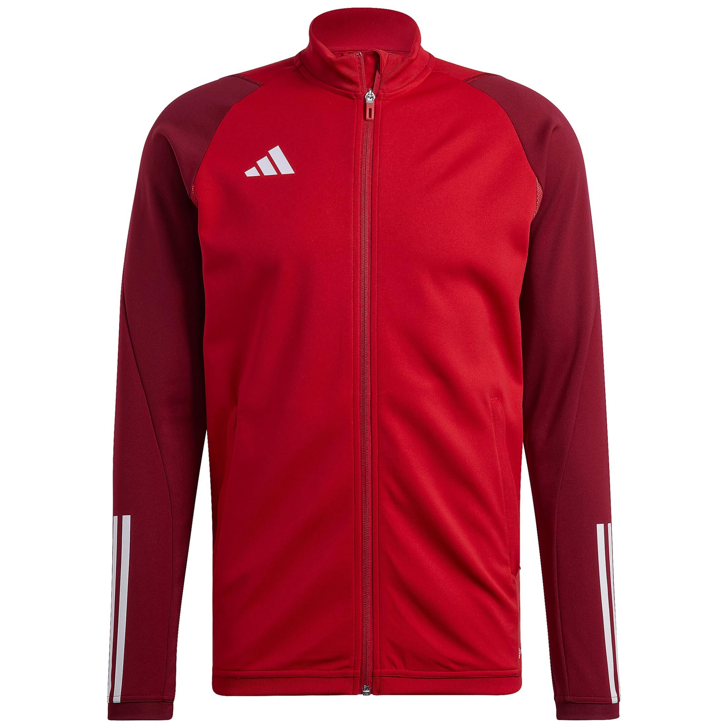 ADIDAS PERFORMANCE Sportsweatjacke 'Tiro 23' in Rot: Vorderseite