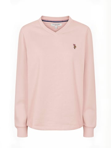 U.S. POLO ASSN. Trui ' UWMacy ' in Lila: voorkant