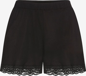 LASCANAPidžama hlače - crna boja: prednji dio