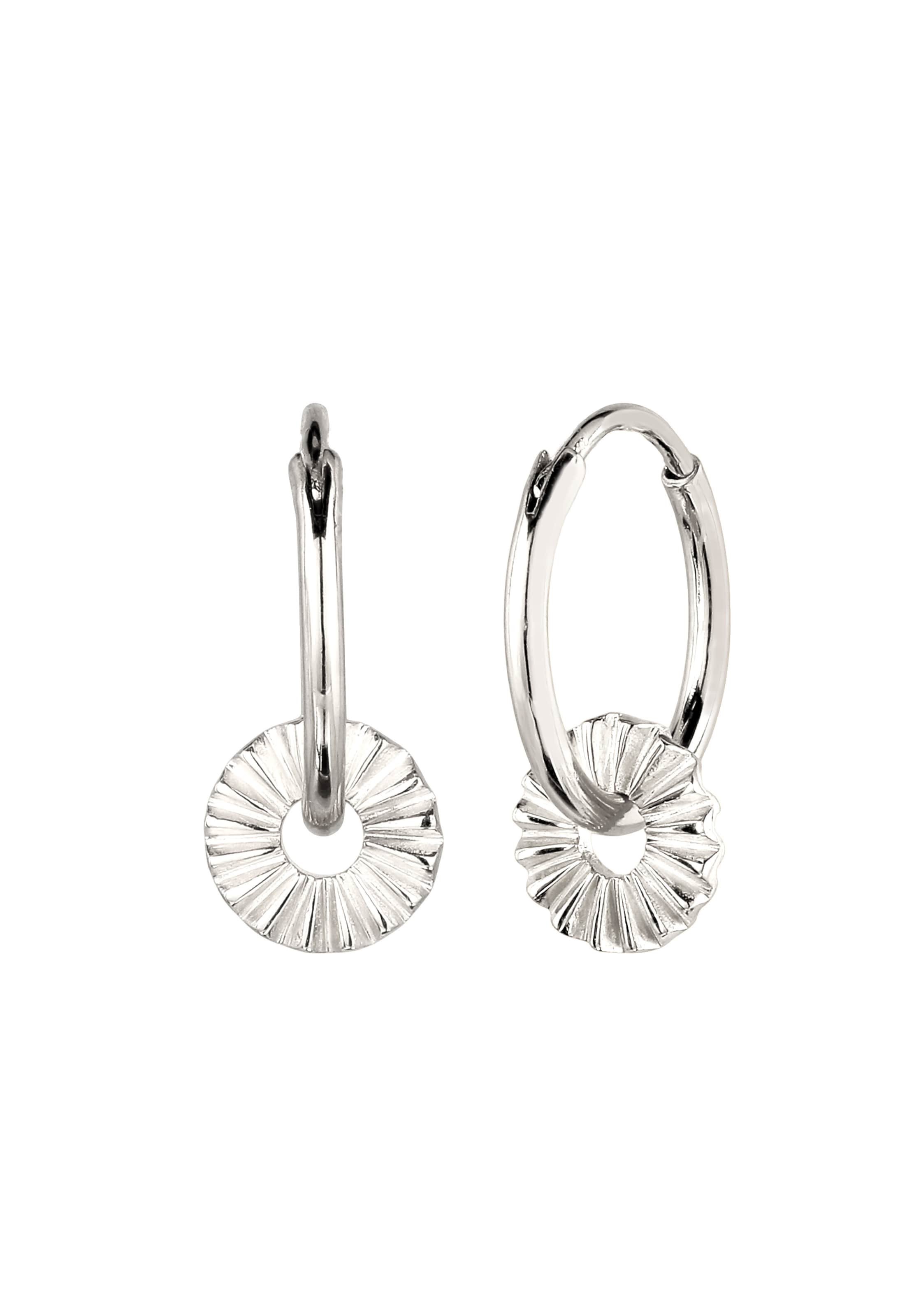 Boucles d'oreilles ELLI en argent : devant