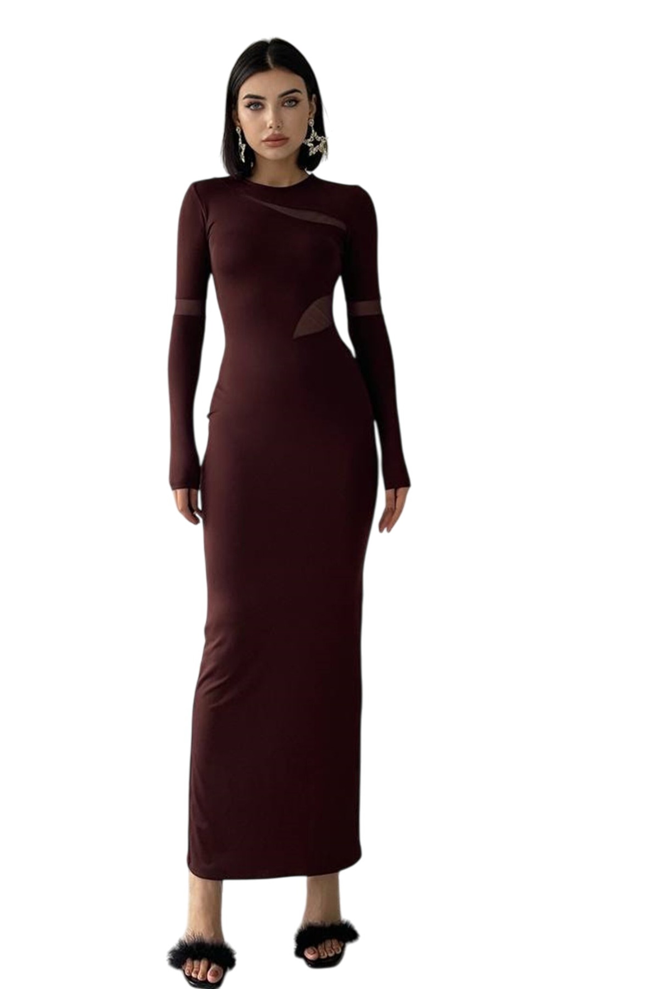 WOMAN VISION Evening dress in Brown: front