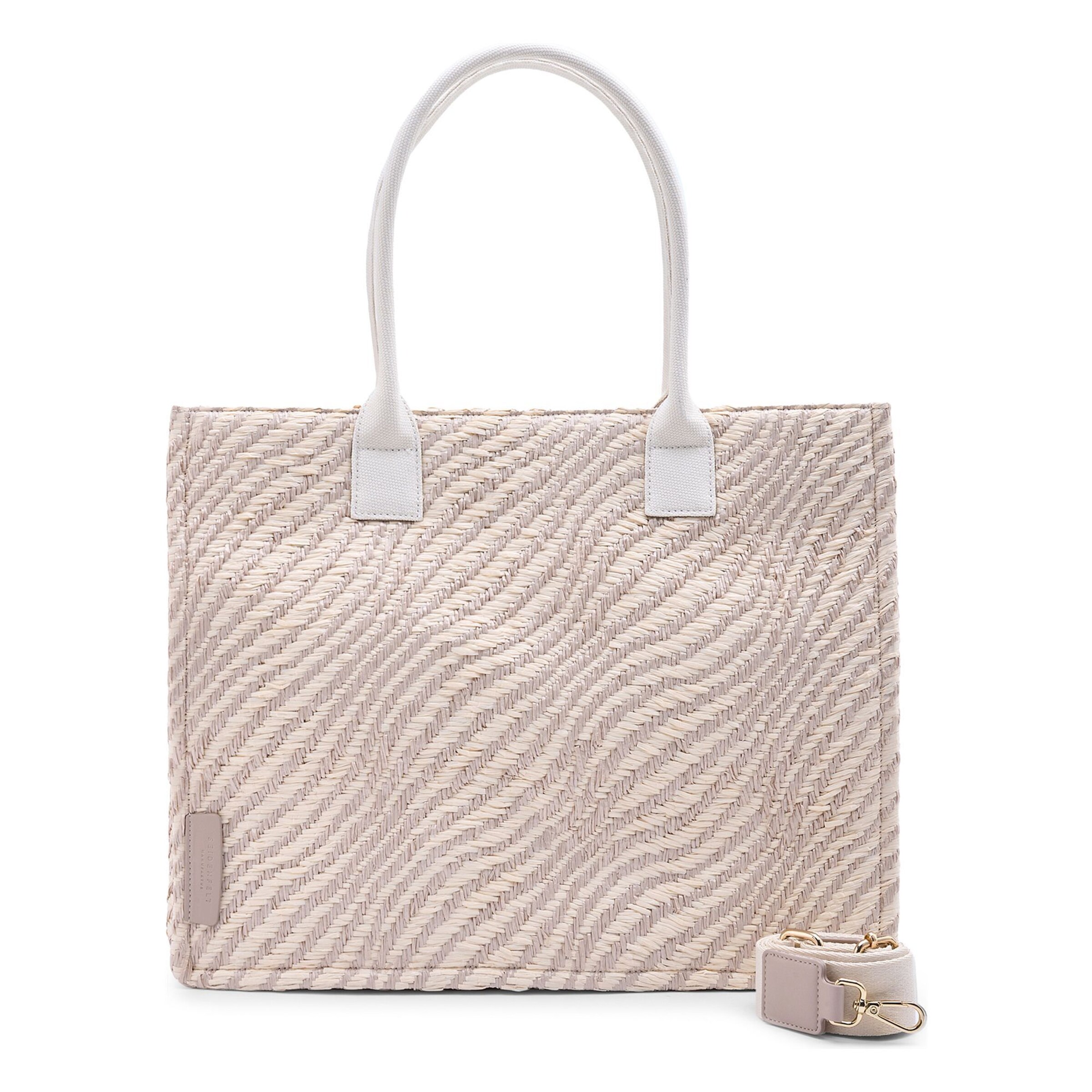 Cabas 'Hulu' Seidenfelt en beige : devant