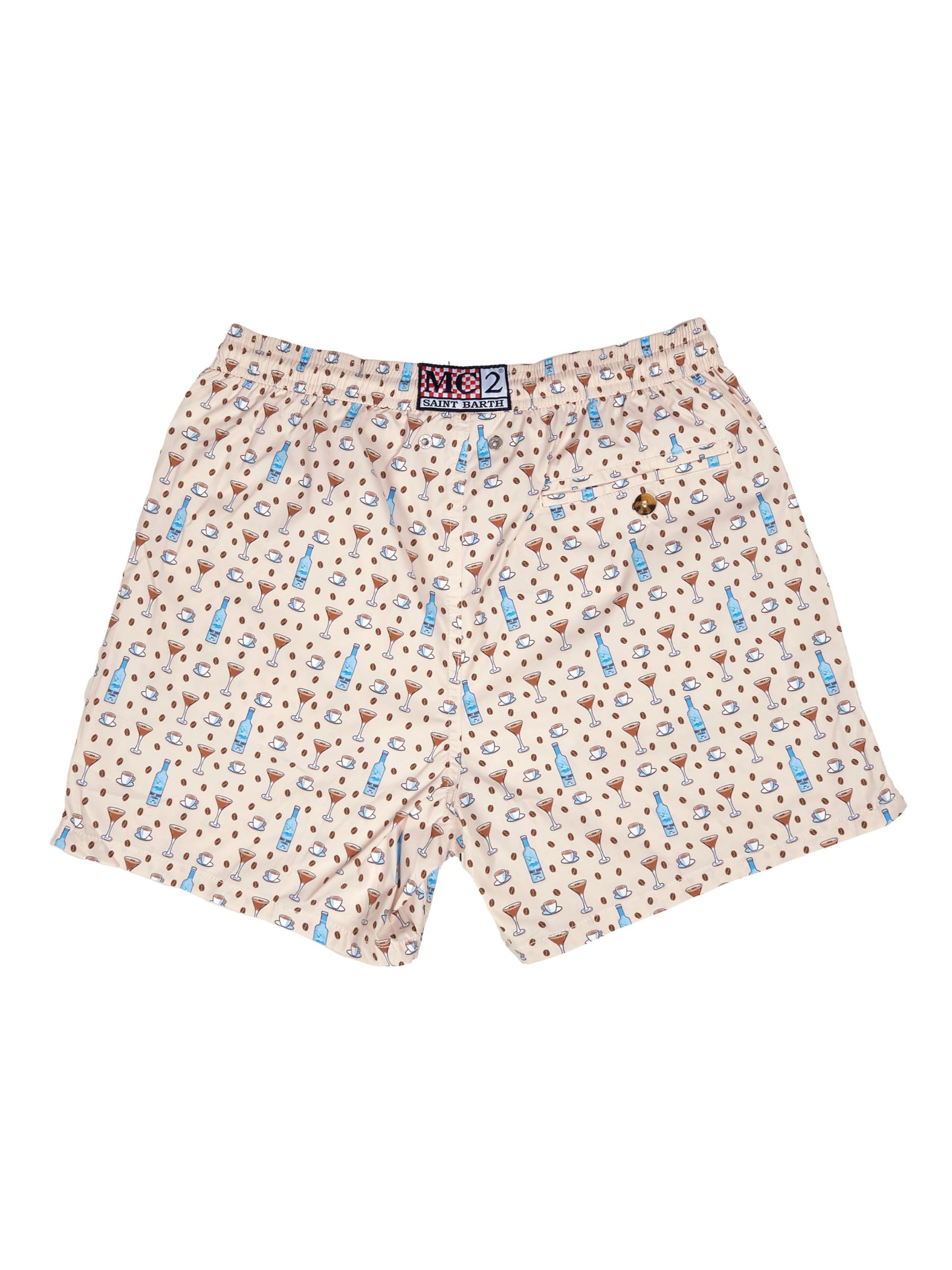 MC2 Saint Barth Badeshorts in Beige