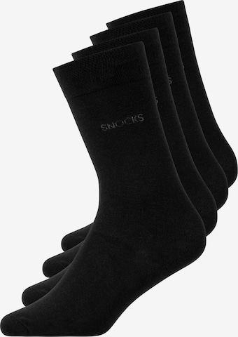 SNOCKS Business-Socken in Schwarz: predná strana