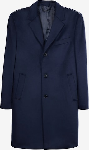 GOBI Cashmere Übergangsmantel 'Men’s Cashmere Coat with Notched Lapels' in Blau: Vorderseite