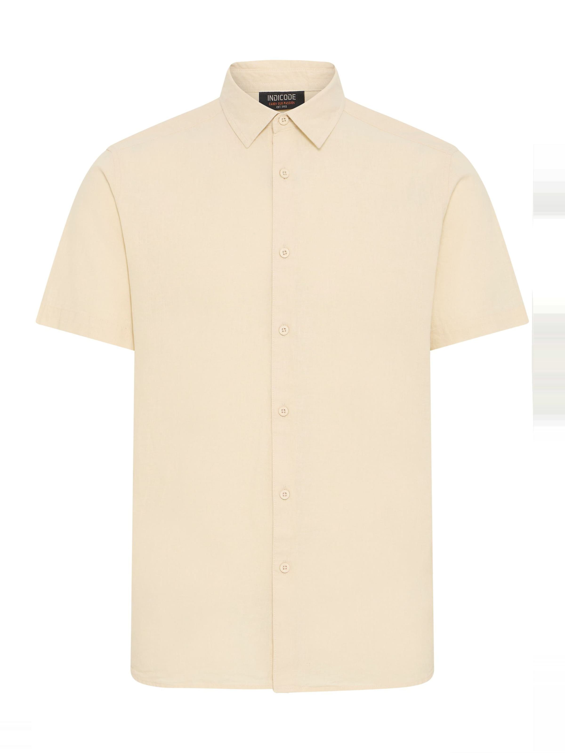 INDICODE JEANS Camisa 'IDMonk' en beige, Vista del producto