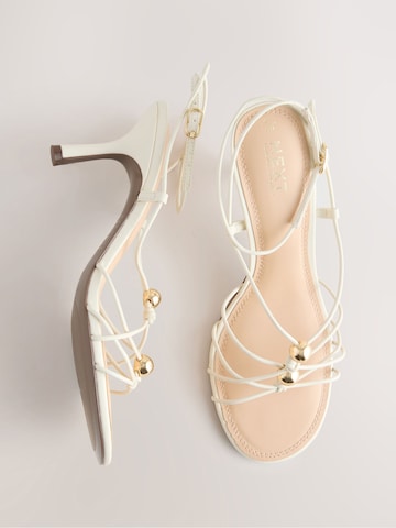 Next Sandali s paščki 'Forever Comfort' | bela barva