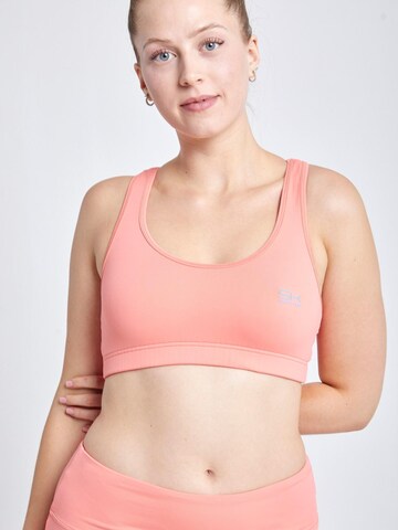 SPORTKIND Sport bh 'Wide Straps' in Oranje: voorkant