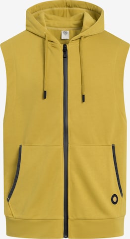 Gilet de sport 'DRAPER' GOLD´S GYM APPAREL en jaune : devant