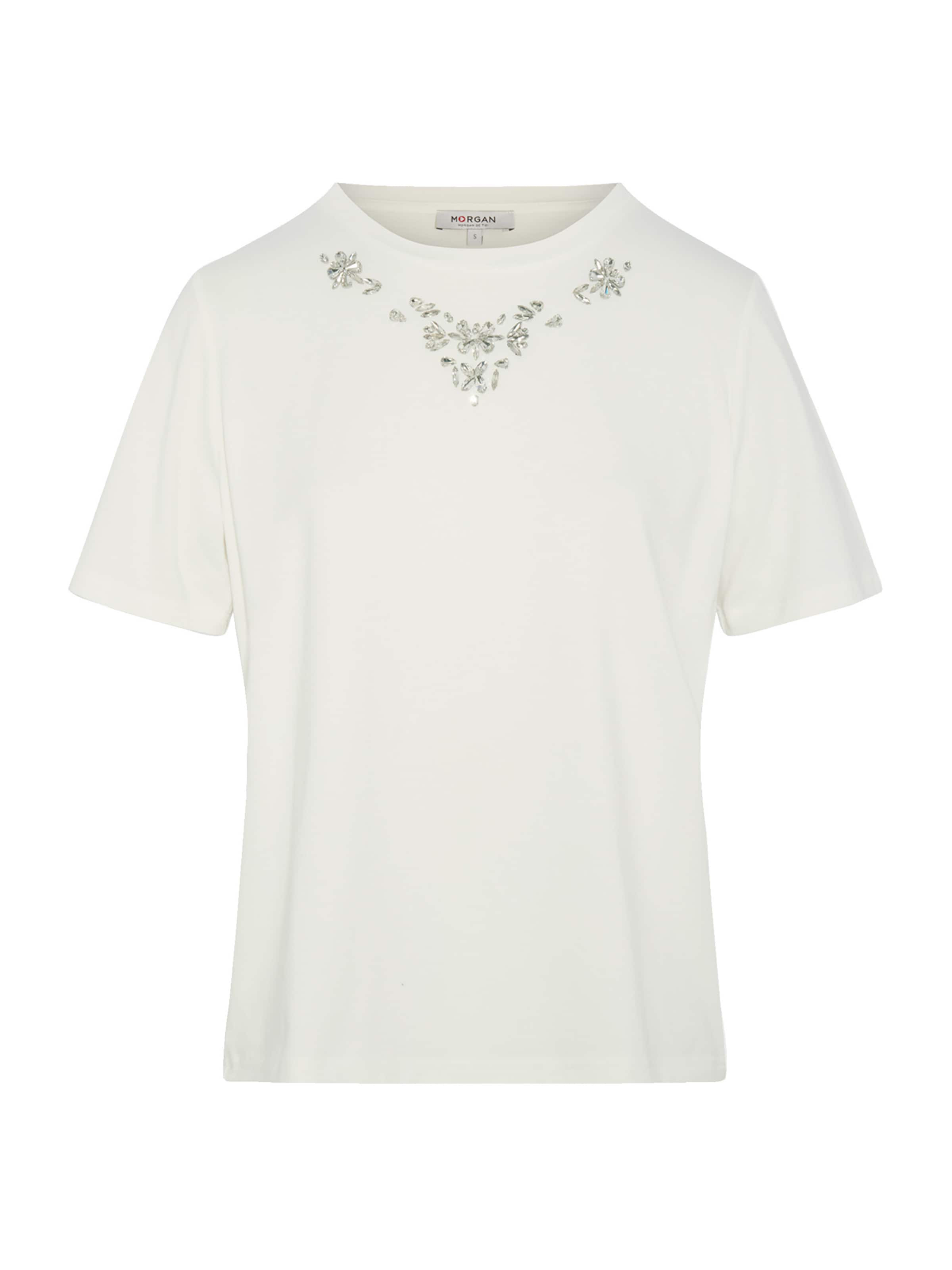 Maglietta '261-DMARE' di Morgan in bianco: frontale