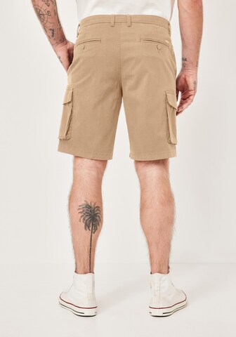 REDPOINT Regular Cargohose in Beige