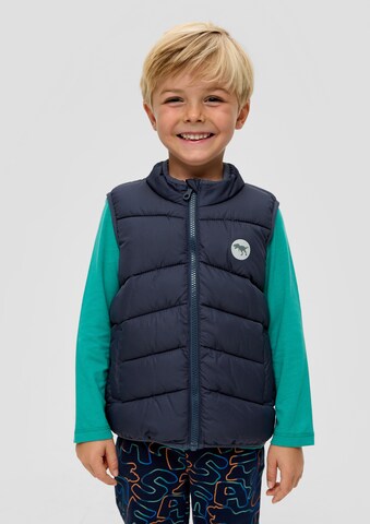 s.Oliver Bodywarmer in Blauw: voorkant