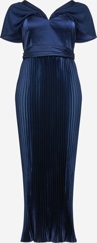 Chi Chi Curve Evening Dress 'Calie' in Blue: front