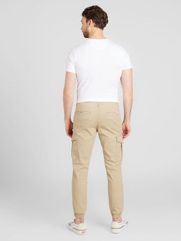 Coupe slim Pantalon cargo 'MARCO JOE ' JACK & JONES en beige