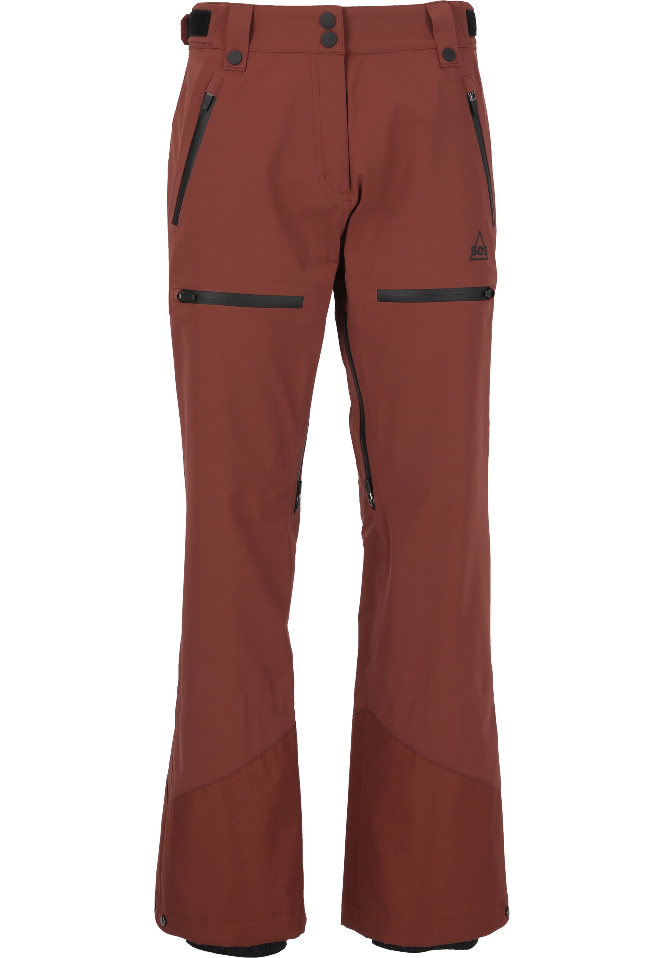 SOS Functionele broek 'Silverton' in Rood: voorkant