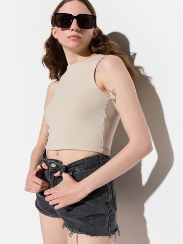 No Matter What Top in Beige