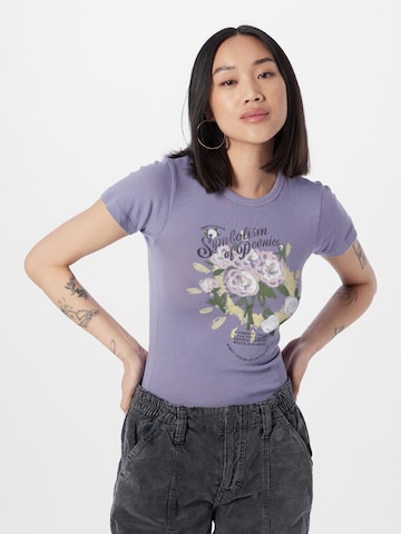 T-shirt BDG Urban Outfitters en violet : devant