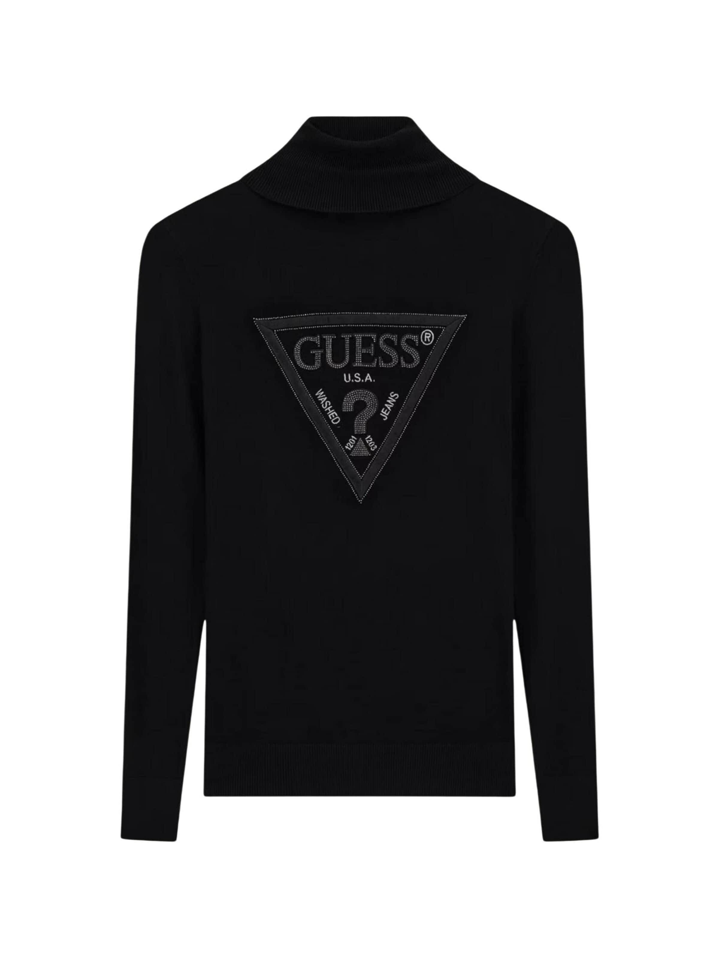 Pullover 'LS TN HALLIE TRIANGL W6BR54 Z1455' di GUESS in nero