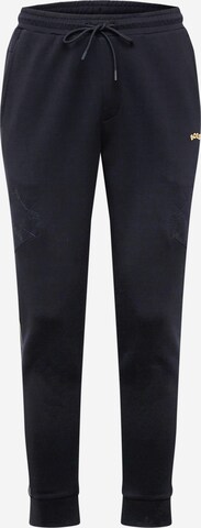 Tapered Pantaloni 'Hadiko 2' di BOSS in nero: frontale