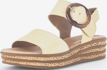 GABOR Sandals in Yellow: front
