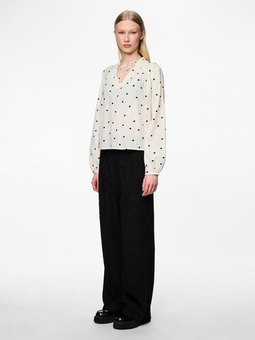 PIECES Blouse 'PCNine' in Beige