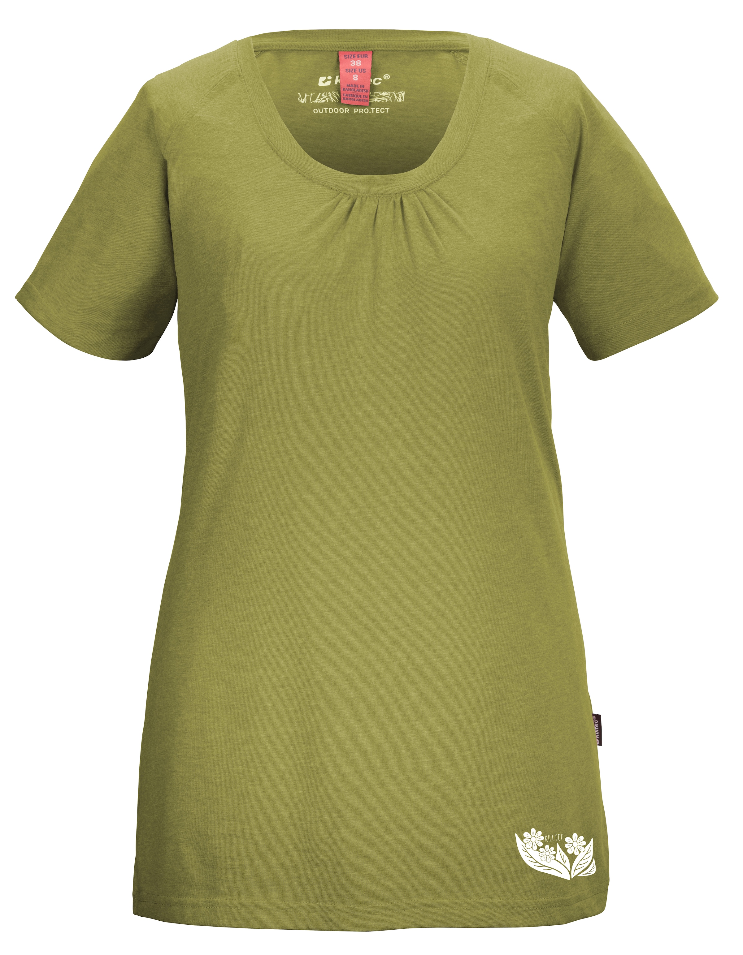 KILLTEC Performance Shirt in Green: front