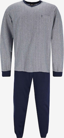 HAJO Long Pajamas in Blue: front