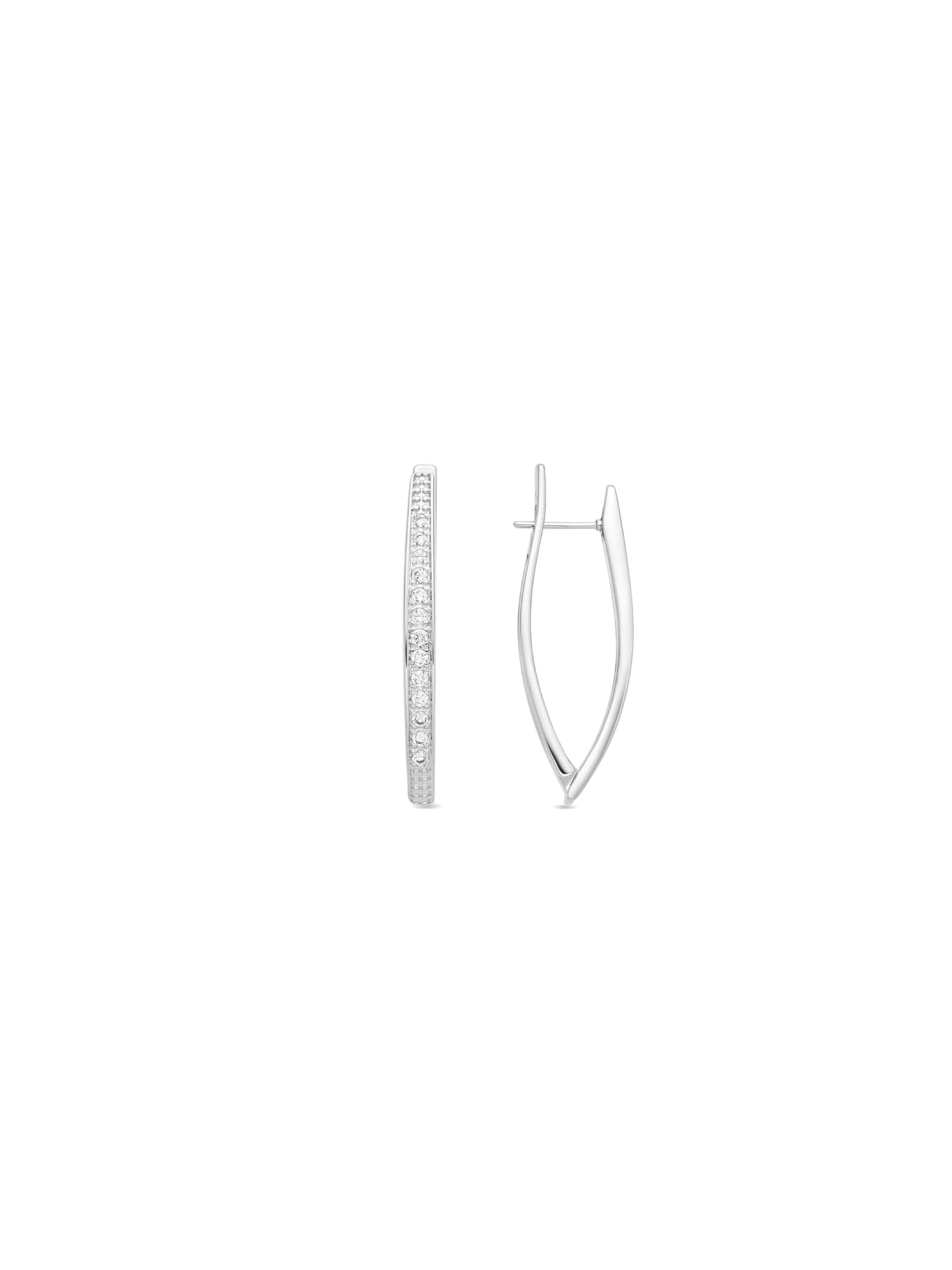 Luxenter Boucles d'oreilles 'Mosiath' en One Size en argent, Vue avec produit