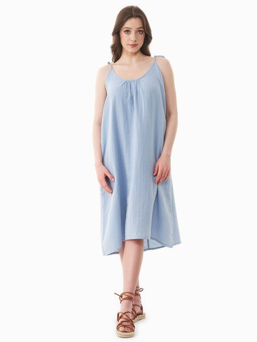 Organication Kleid in Blau: Vorderseite