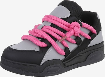 Ital-Design Sneaker in Schwarz: Vorderseite