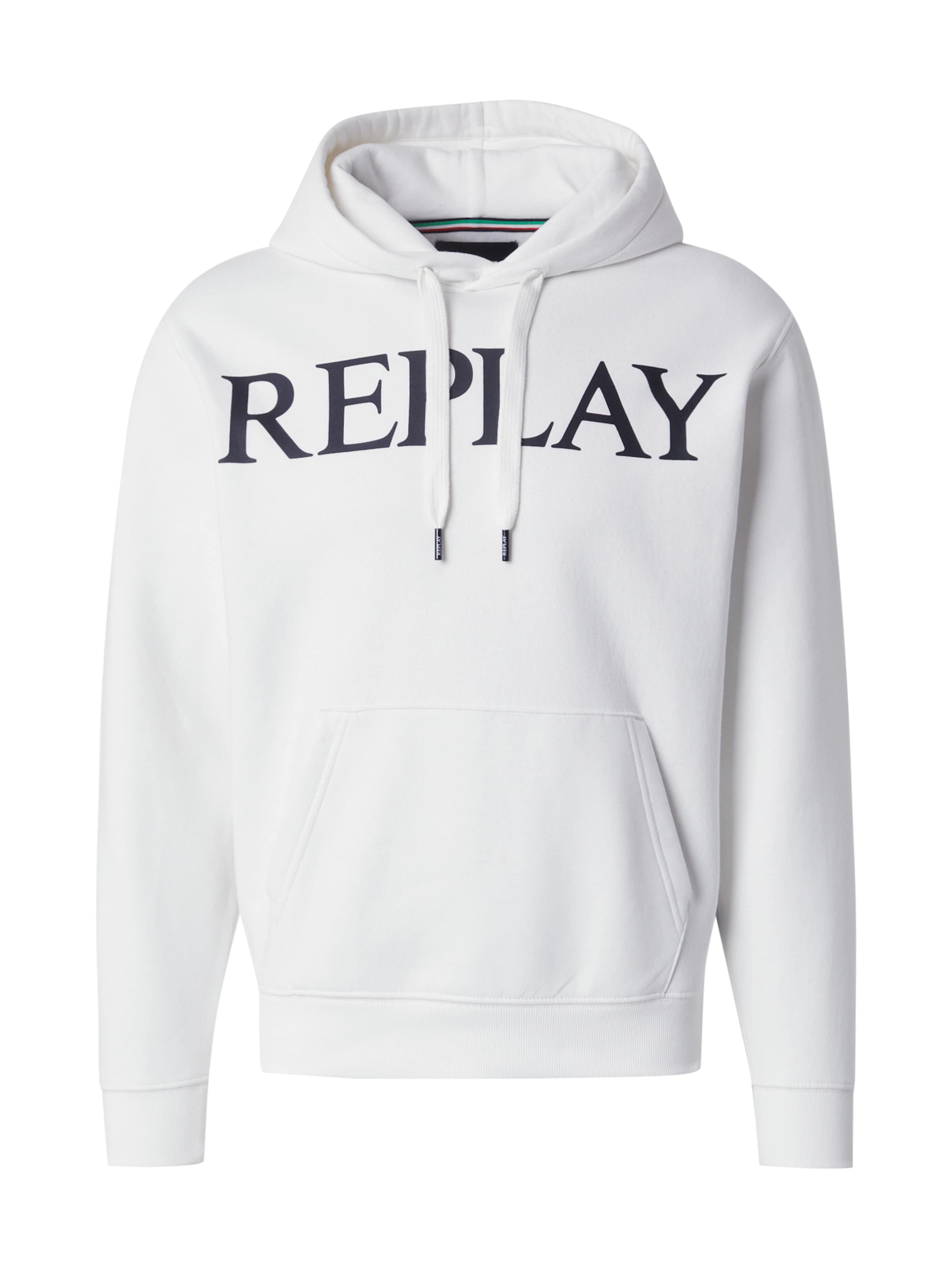 REPLAY Sweatshirt in White: front