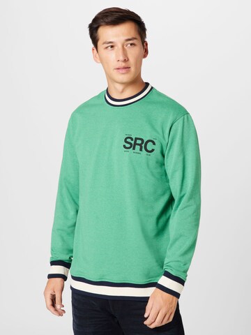 Only & Sons Sweatshirt 'RUNNING' in Groen: voorkant