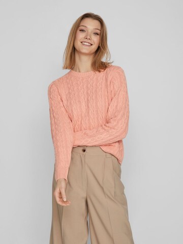 VILA Sweater 'Tridda' in Pink: front