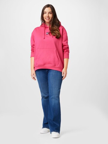 Felpa di Tommy Jeans Curve in rosa