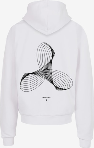Sweat-shirt 'Geometrics' F4NT4STIC en blanc