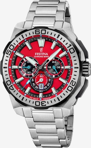 Montre à affichage analogique 'Chrono Bike' FESTINA en rouge : devant