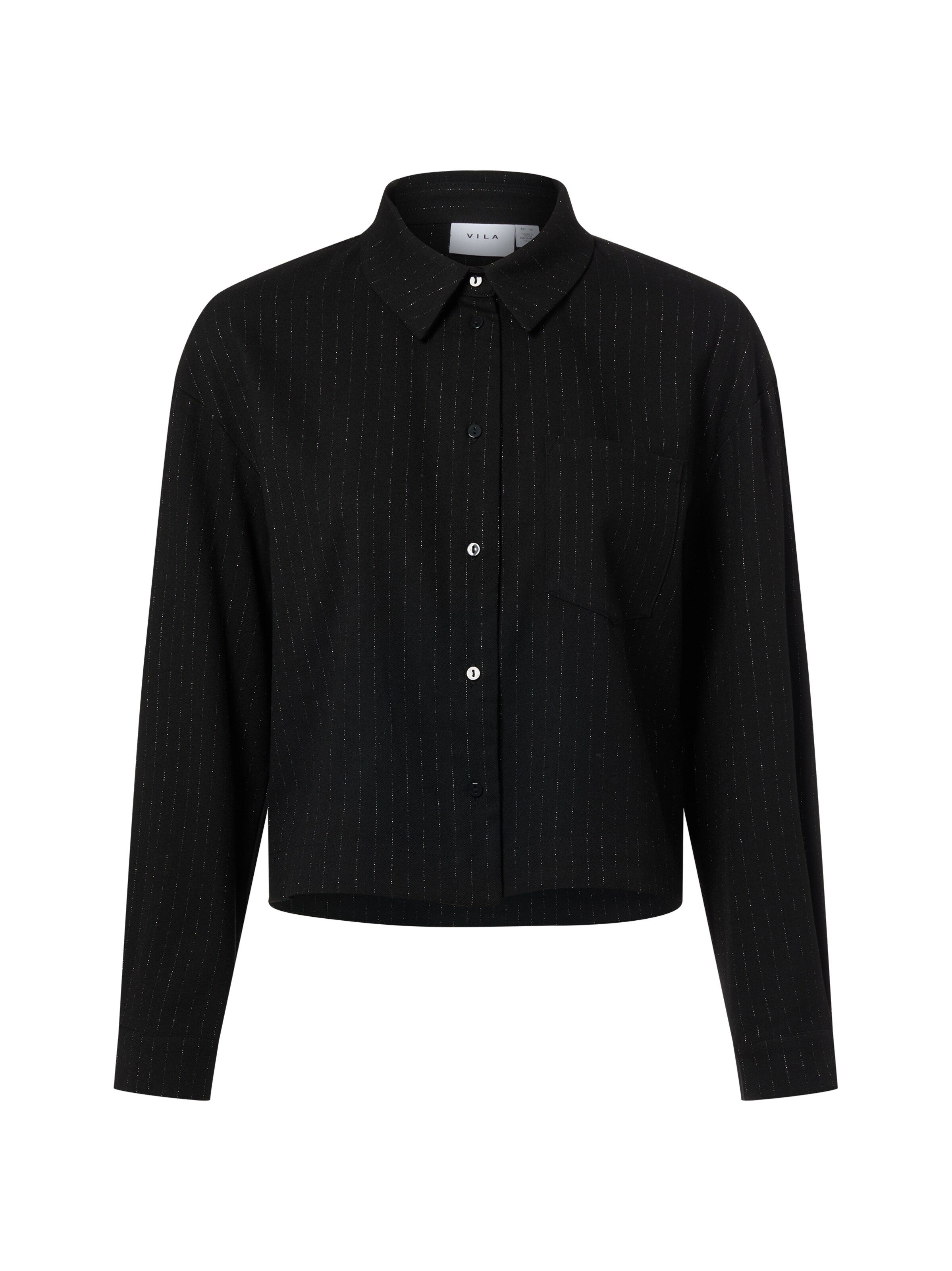 VILA Bluse 'VIMagnolia' in Schwarz: Vorderseite