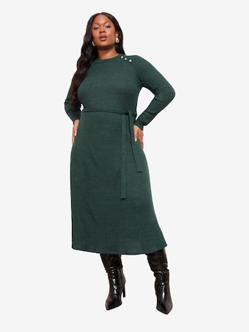 Friends Like These Knitted dress in Green: front