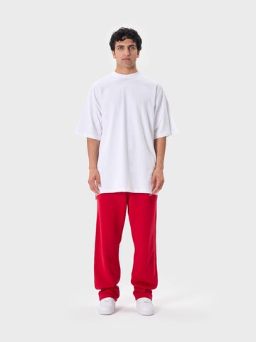 Ossy Homer Loose fit Workout Pants '450 GSM Heavy Cotton' in Red