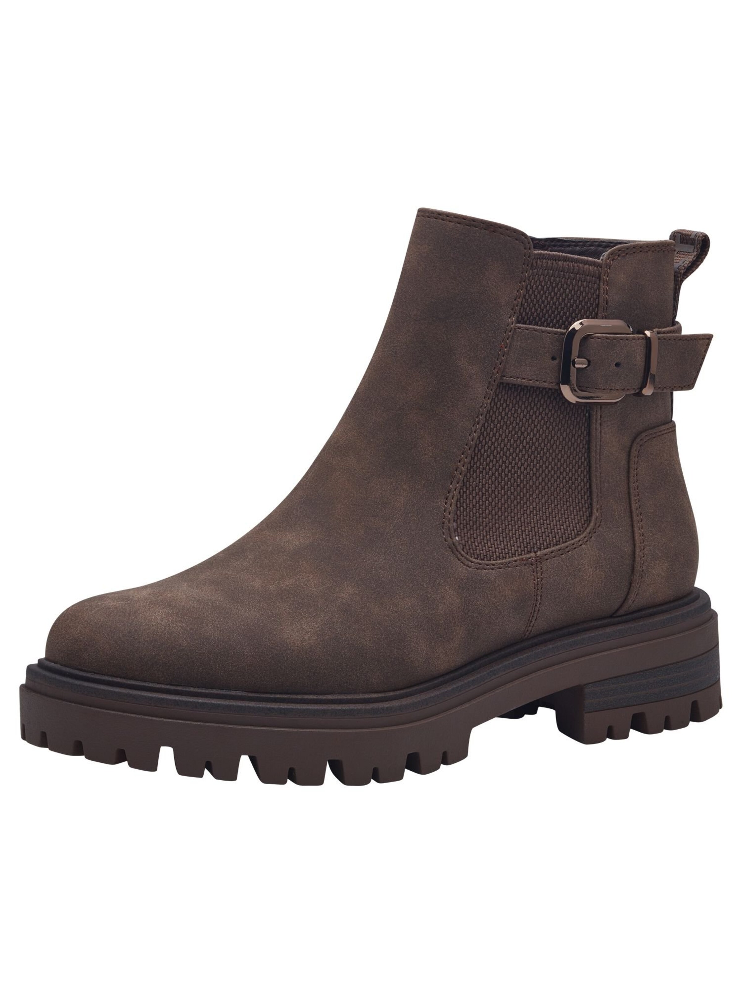 Tamaris Chelsea boots in Bruin: voorkant