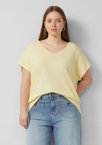 QS T-Shirt in Gelb: Vorderseite