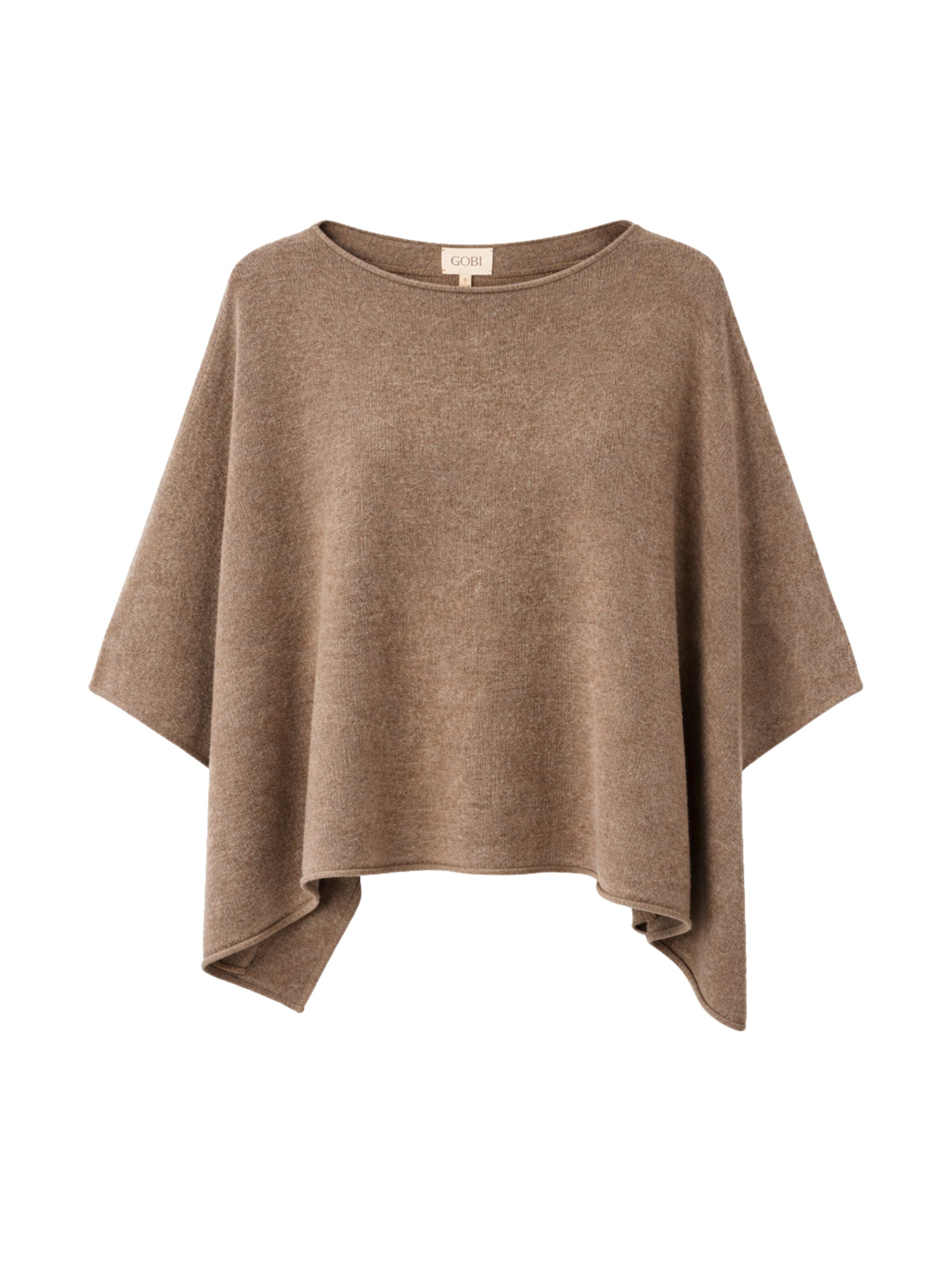 GOBI Cashmere Sveter - Sivá: predná strana