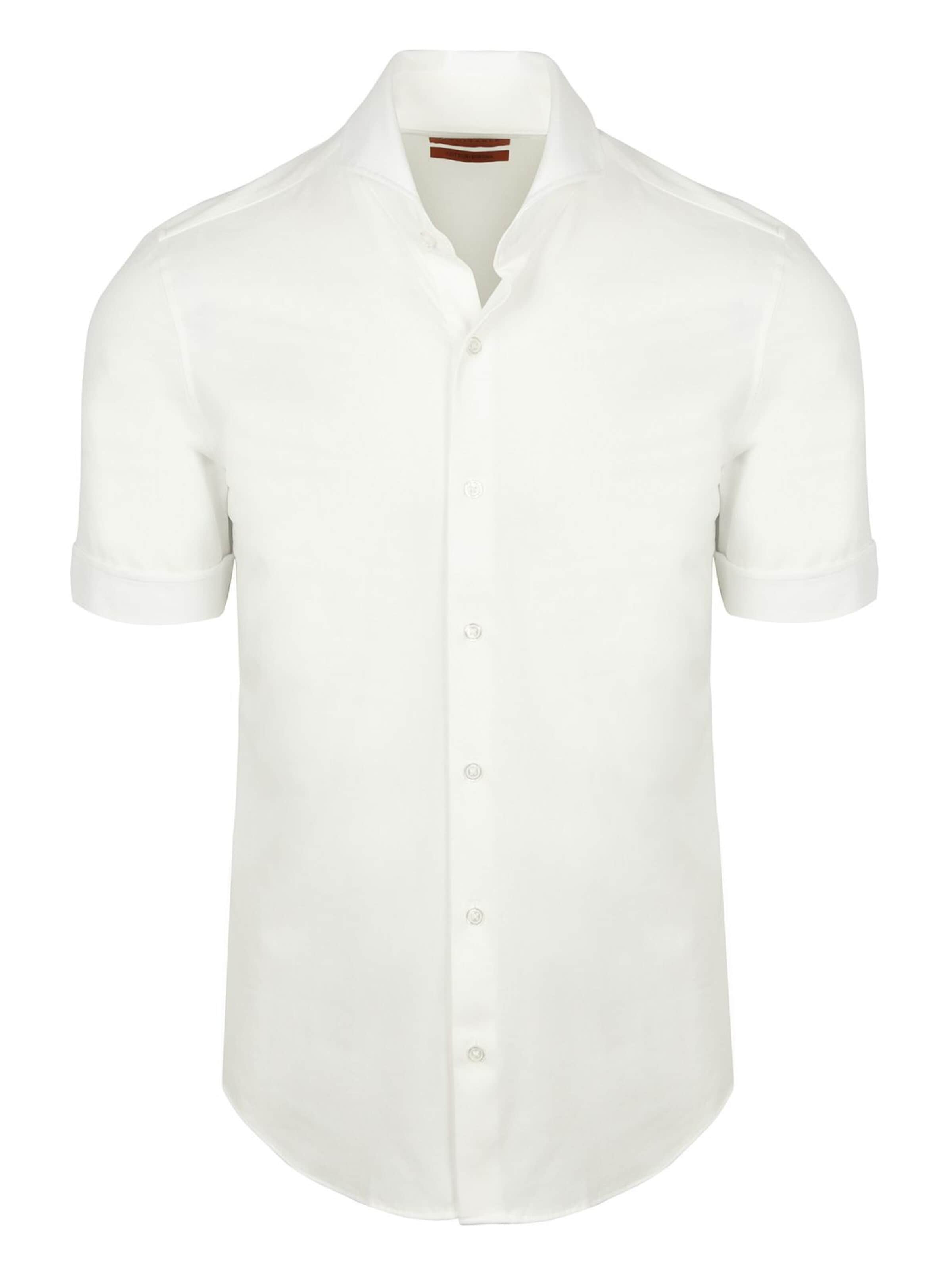 Suitable Slim fit Overhemd in Wit: voorkant