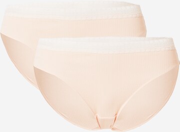 SLOGGI Slip 'GO Ribbed' i beige: forside