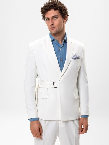 Regular fit Giacca da completo di Antioch in bianco