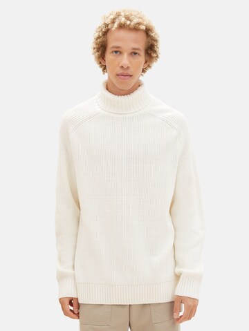 TOM TAILOR DENIM - Pullover em branco: frente