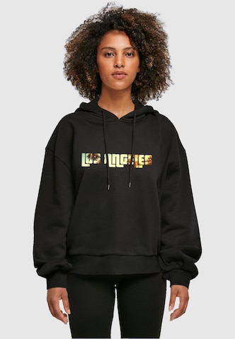 Merchcode Sweatshirt 'Grand Los Angeles' in Zwart: voorkant